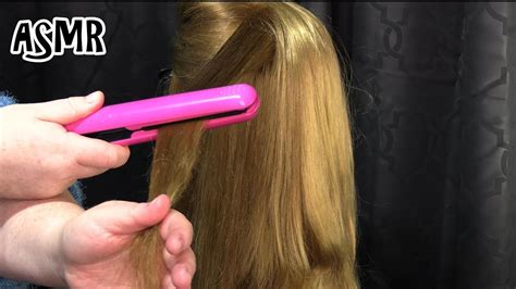 Asmr Relaxing Hair Straightening No Talking Spray Sounds Hair