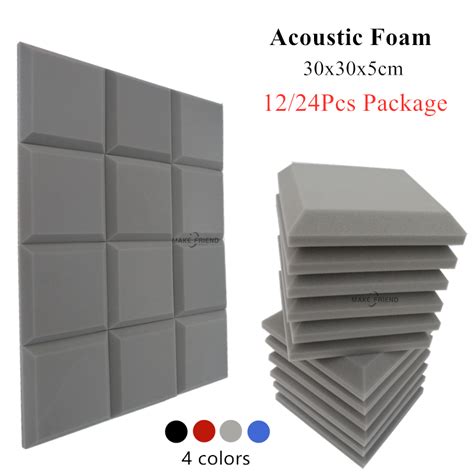 Pcs X X Cm Acoustic Foam Studio Soundproof Foam Wedge Studio