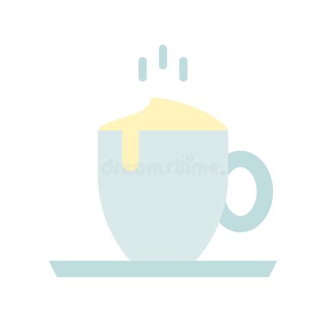 Steamed Milk Vector Illustration, Beverage Solid Style Icon Stock ...