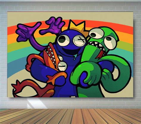 Painel De Festa Rainbow Friends Roblox X Elo