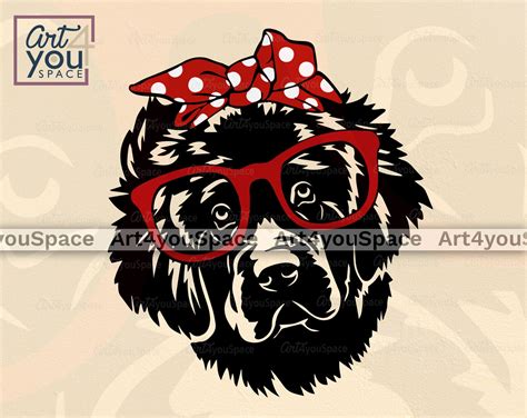 Newfoundland Svg Dog Svg File For Cricut Newfie Art Clipart Etsy