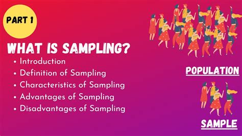 Sampling | Advantages & Disadvantages of Sampling.(Part 1). - YouTube