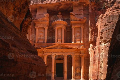 Al Khazneh Aka The Treasury At Petra Jordan Unesco World Heritage