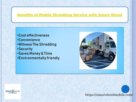 Ppt Benefits Of Mobile Shredding Service With Smart Shred Powerpoint