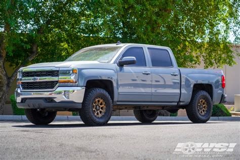 2016 Chevrolet Silverado 1500 With 17 Mayhem 8306 RIDGELINE In Satin