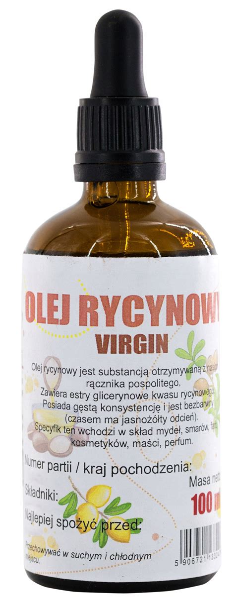 Olej Rycynowy Naturalny 100ml Pipeta NIERAFINOWANY 12637337450 Allegro Pl