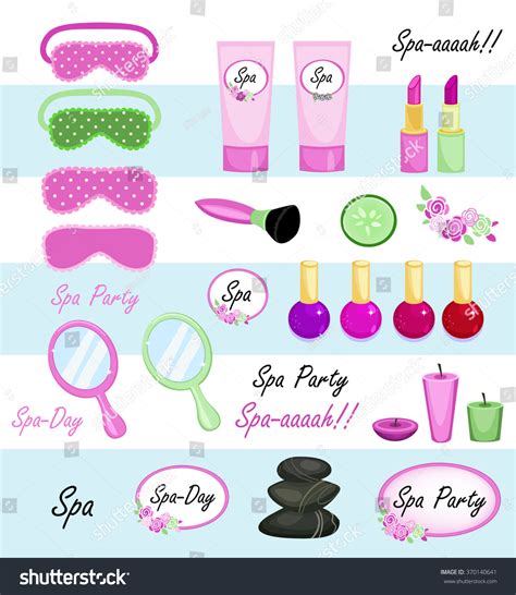 Spa Beauty Icons Set Stock Vector Royalty Free Shutterstock