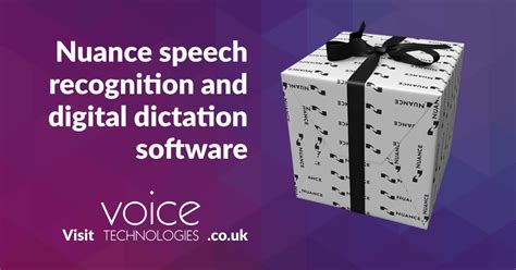 Nuance speech recognition software - Voice Technologies