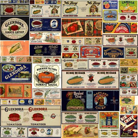 Vintage Food Labels