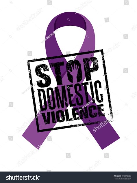 Stop Domestic Violence Stamp Creative Vector Stock Vector Royalty Free