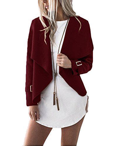 Minetom Femmes Automne Elegant Léger Courtes Manteaux Cardigan Gilet