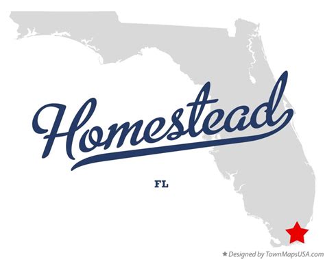 Map of Homestead, FL, Florida