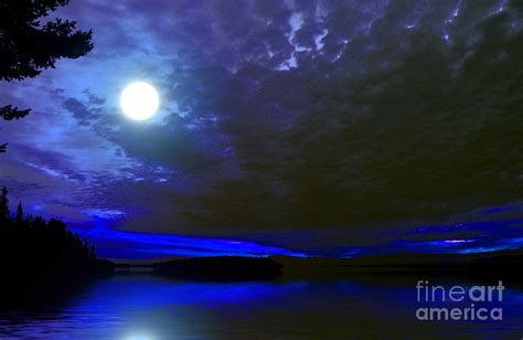 Supermoon Over lake Photograph by Elaine Hunter - Fine Art America