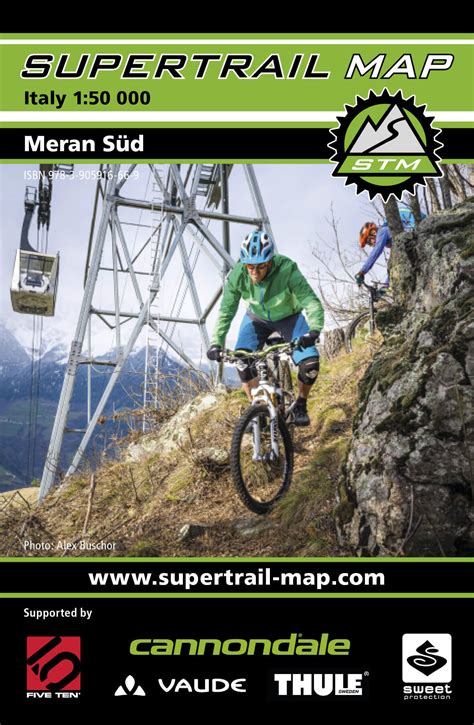 Supertrail Map Meran Süd Mountainbike Karte 1 50 000 STM