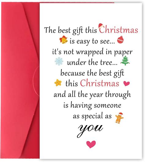 Xxdjlp Personalised Christmas Card For Fiance Fiancee