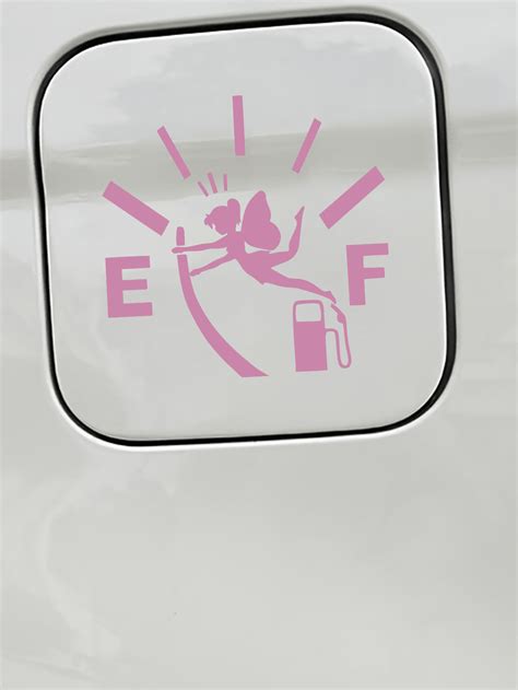 Gas Tank Door Decal Gas Gauge Fairy Decal Gas Gauge Decal Funny Gas