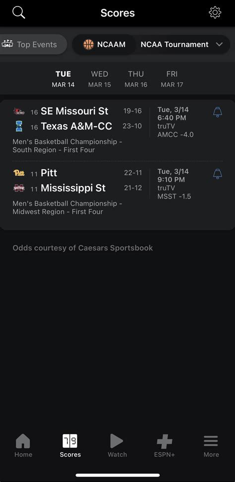 We’ve reached the one month where the “NCAA Tournament” tab on ESPN’s NCAAM drop-down isn’t ...