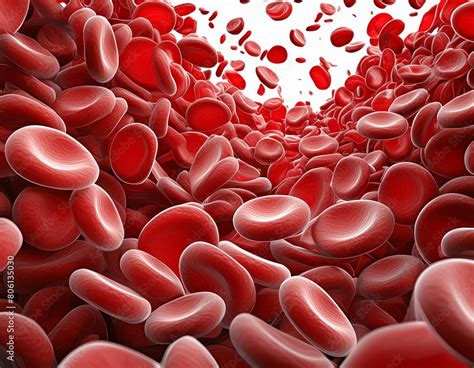 Ilustrace Blood Cells Isolated On White Red Blood Cells Isolated On