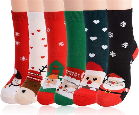 Fascigirl Calcetines De Navidad Pares Calcetines Mujer Divertidos