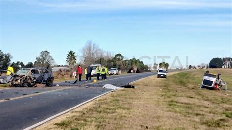 Accidente Fatal En Ruta 14 Chocaron De Frente Dos Vehículos Y Tres Personas Murieron