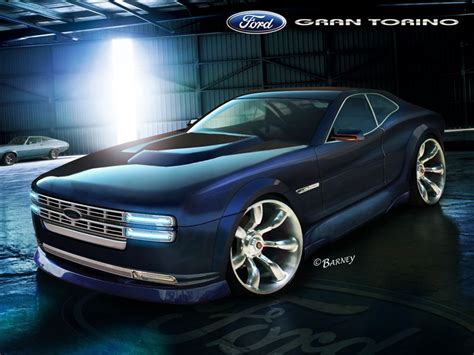 Ford Gran Torino By Barneyhh On Deviantart Concept Cars Futuristic Cars Ford Torino