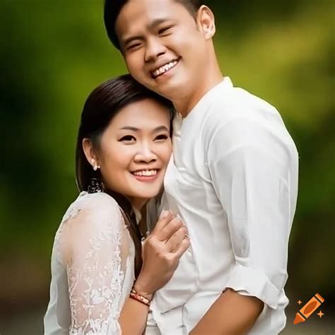 Married Filipino Couple Taking A Picture Abroad On Craiyon