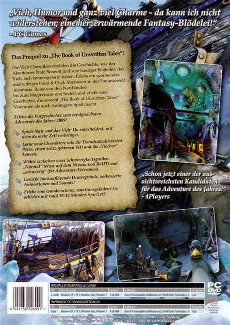 The Book Of Unwritten Tales The Critter Chronicles Cover Or Packaging