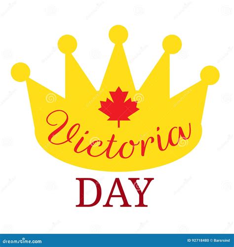 Happy Victoria Day Sticker Stock Illustration Illustration Of National