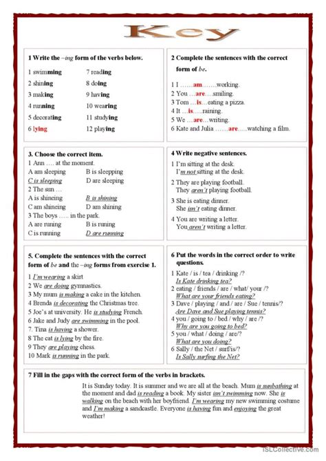 Present Continuous General Gramma English Esl Worksheets Pdf And Doc