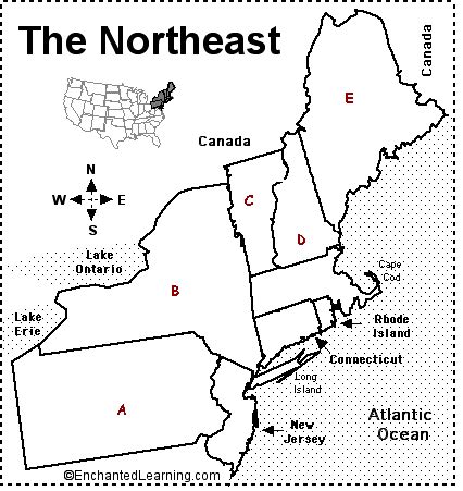 Northeastern US States And Capitals - ProProfs Quiz