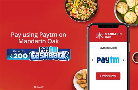 Pay Using Paytm On Mandarin Oak Get Up To 200 Cashback