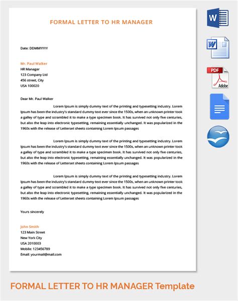 27 Formal Letter Templates Word Pdf Apple Pages Free And Premium Templates