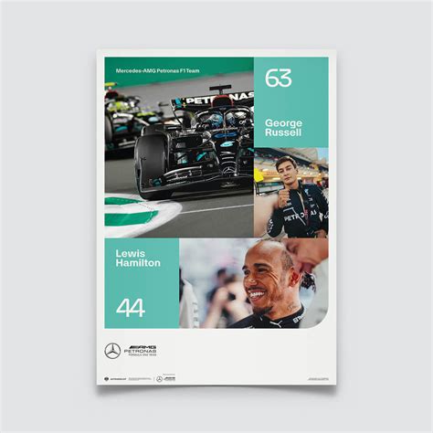 Mercedes-AMG Petronas F1 Team | 2023 Season | Mercedes Poster ...