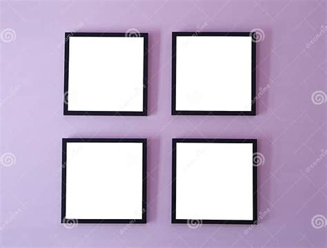 Four Frames On Wall Stock Image Image Of Portrait Wall 9862889