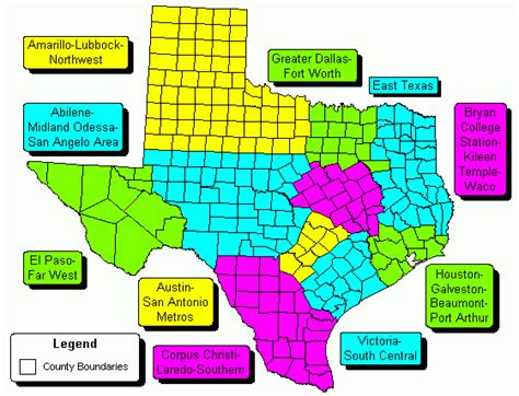 Texas Zip Code Map | Wells Printable Map