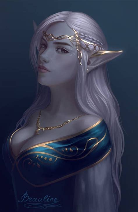 Lina By Beauline On Deviantart Elves Fantasy Elf Art Dark Elf