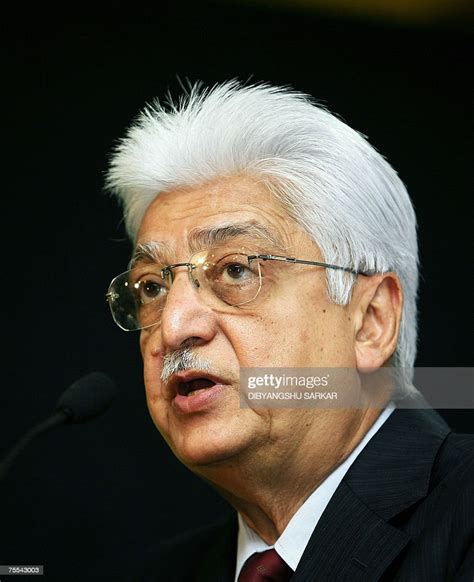 Chairman Of Wipro Technology Azim Premji Gestures As He Announces The Nachrichtenfoto Getty