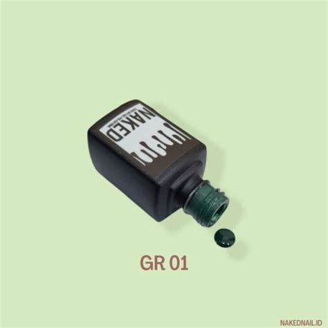 Promo Kutek Gel Naked 15ml Kutek Green Series Warna Hijau GR01 Nail Art Diskon 23 Di Seller