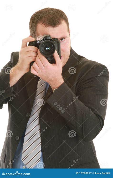 Fotograaf Stock Afbeelding Image Of Mens Uitdrukking 13290217