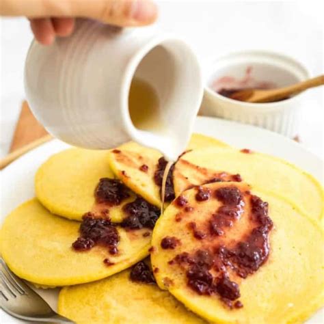 Easy Corn Flour Pancakes Gluten Free Dairy Free Dish By Dish