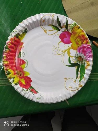 Disposable Designer Paper Plate At Rs Piece