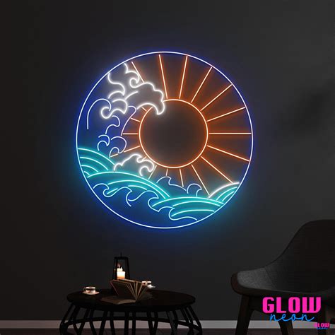 Sun Cloud Wave Led Neon Sign Craftmysign