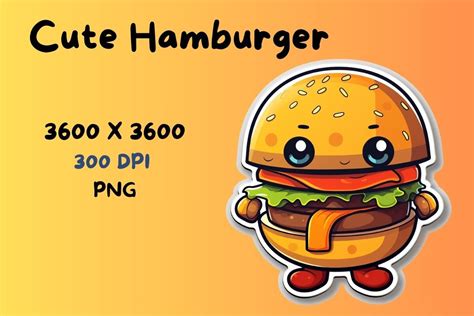 Cute Hamburger Graphic by crazy sublimation · Creative Fabrica