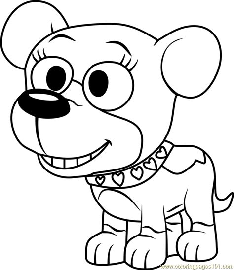 Pound Puppies Cupcake Coloring Page for Kids - Free Pound Puppies ...