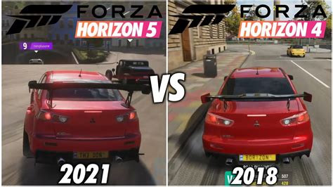 Forza Horizon 5 Vs Forza Horizon 4 Graphics Comparison YouTube