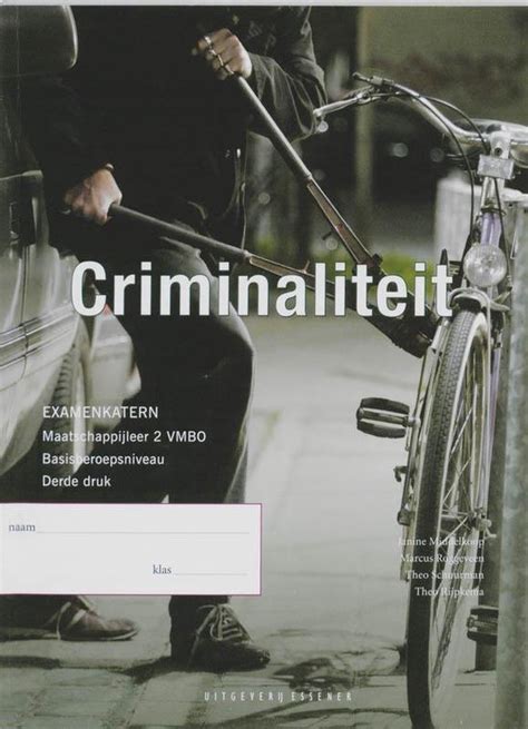 Les Werkboek Vmbo Criminaliteit Janine Middelkoop