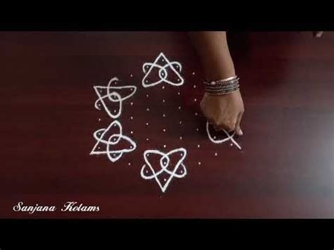 Navaratri Festival Special Kolam Dots Very Easy And Beautiful Kambi