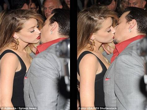 Amber Heard And Her Husband Johnny Depp Public Kissing Youtube