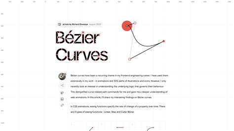 B Zier Curves Curated Design