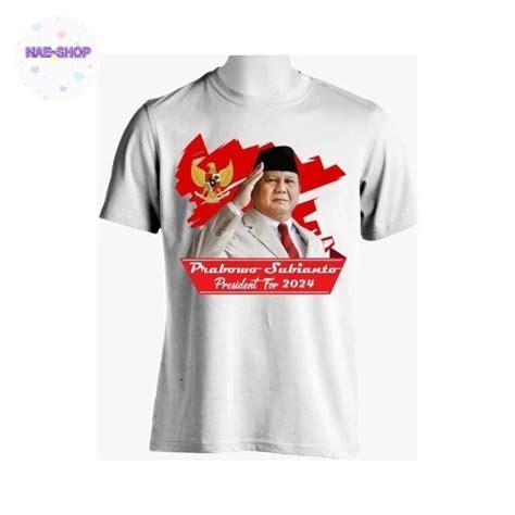 Jual Kaos Partaikaos Capres Prabowo Presiden 2024 Shopee Indonesia